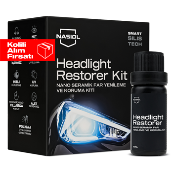 Nasiol Headlight Restorer Nano Seramik Far Yenileme ve Koruma Kiti 20li Set (Kolili)
