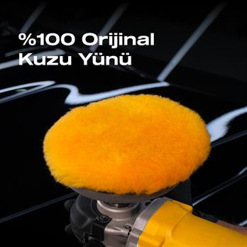 Nasiol Kuzu Yünü Polisaj Keçesi/Pedi Lite-Ağır Çizik Giderici-150mm 10lu Set (Kolili)