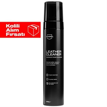 Nasiol Leather Cleaner Araç,Ev,Ofis Deri Yüzeyler için Premium Köpük Temizleyici-Deri Bakımı-24lü Set (Kolili)