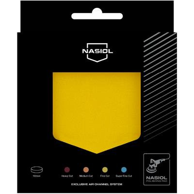 Nasiol Özel Hava Kanallı Polisaj Süngeri/Pedi-Hafif Çizik Giderici-150mm-Sarı