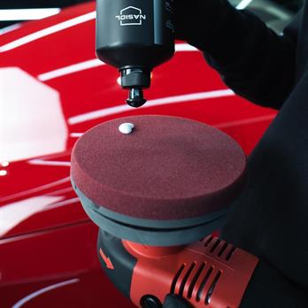 Nasiol Özel Hava Kanallı Polisaj Süngeri/Pedi-Ağır Çizik Giderici-150mm-Bordo 10lu Set (Kolili)