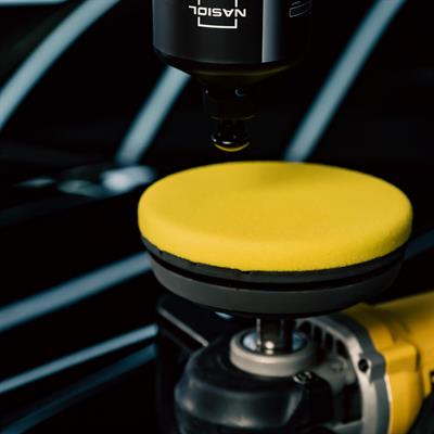 Nasiol Özel Hava Kanallı Polisaj Süngeri/Pedi-Hafif Çizik Giderici-150mm-Sarı