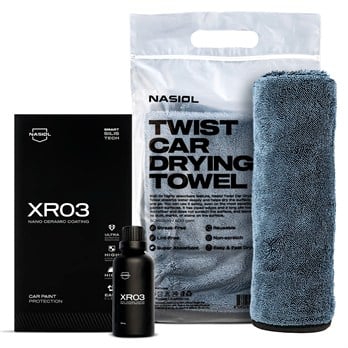 Nasiol-SET 17-XR03 Araç Nano Seramik Kaplama,Boya Koruma ve Araç Kurulama Havlusu Seti