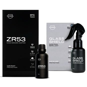 Nasiol-SET 24-ZR53 Araç Nano Seramik Kaplama,Boya Koruma ve Glasshield Nano Yağmur Kaydırıcı Sprey Seti