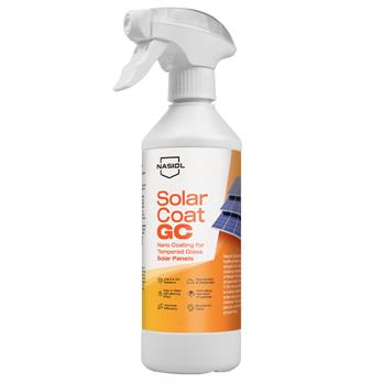 Nasiol SolarCoat GC Temperli Cam Güneş Panelleri İçin Gelişmiş Nano Kaplama-500ml