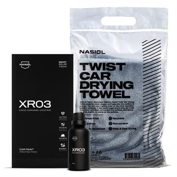 Nasiol XR03 Nano Seramik Kaplama ve Kurulama Havlusu Seti