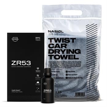 Nasiol ZR53 Nano Seramik Kaplama ve Kurulama Havlusu Seti