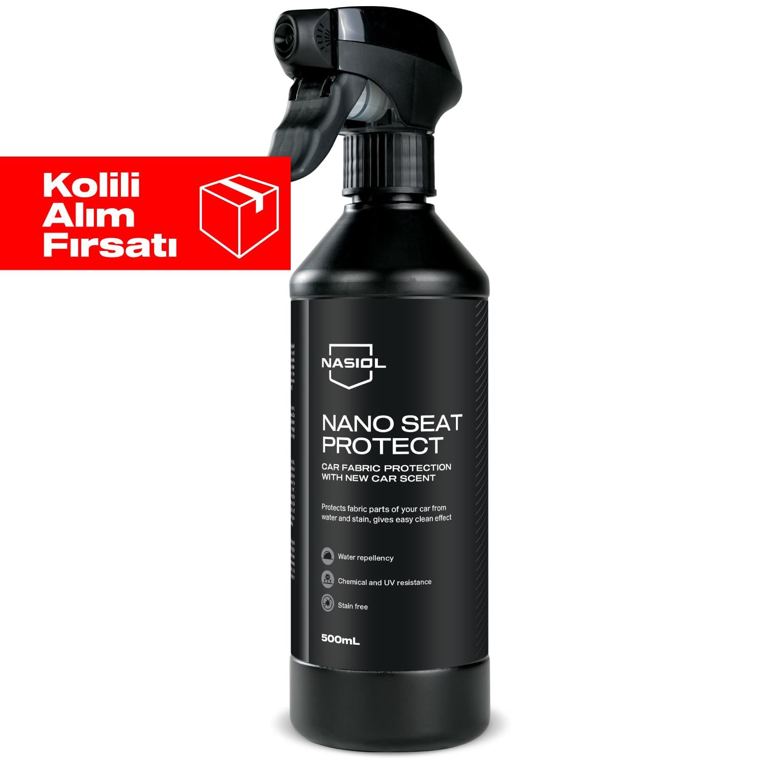 Nasiol Nano Seat Protect Araç Kumaş Yüzeyleri için Nano Kaplama 12'li Set (Kolili)