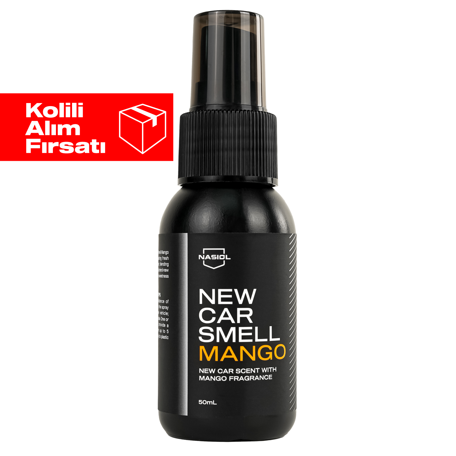 Nasiol New Car Smell Mango Yeni Araç Kokusu-Mango Kokulu Araç içi Koku Giderici-50ml 25'li Set (Kolili)