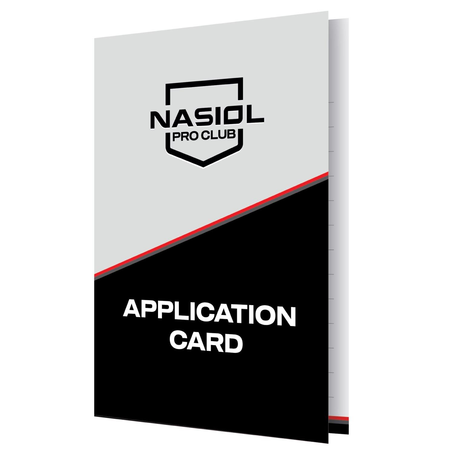 Nasiol Printed Application Card 10x15 cm