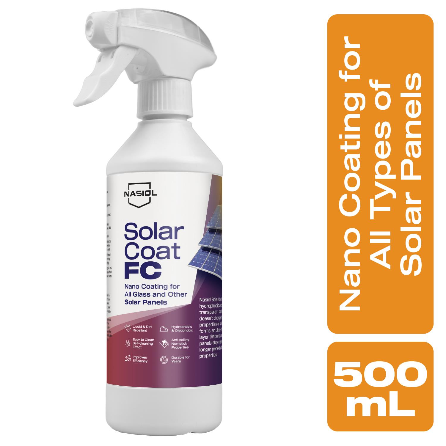 Nasiol SolarCoat FC Güneş Panelleri İçin Koruyucu Nano Kaplama-500ml
