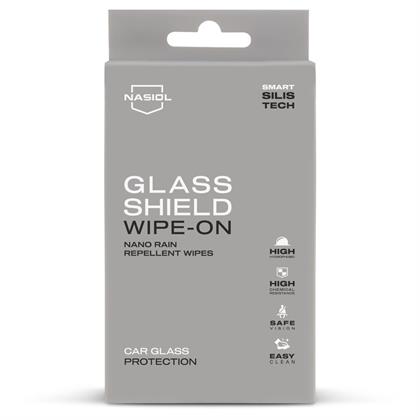 Nasiol GlasShield Wipe-On Nano Yağmur Kaydırıcı Mendil