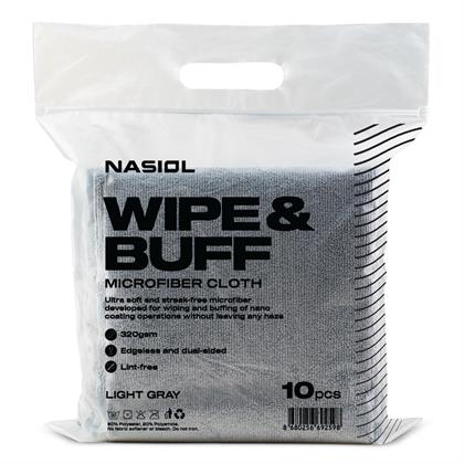 Nasiol WipeBuff - Mikrofiber Seramik Kaplama Uygulama Bezi - 10'lu