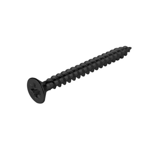 3,5x18 Mm. Havşa Başlı Sunta Mdf Vidası Mat Siyah-200 adet