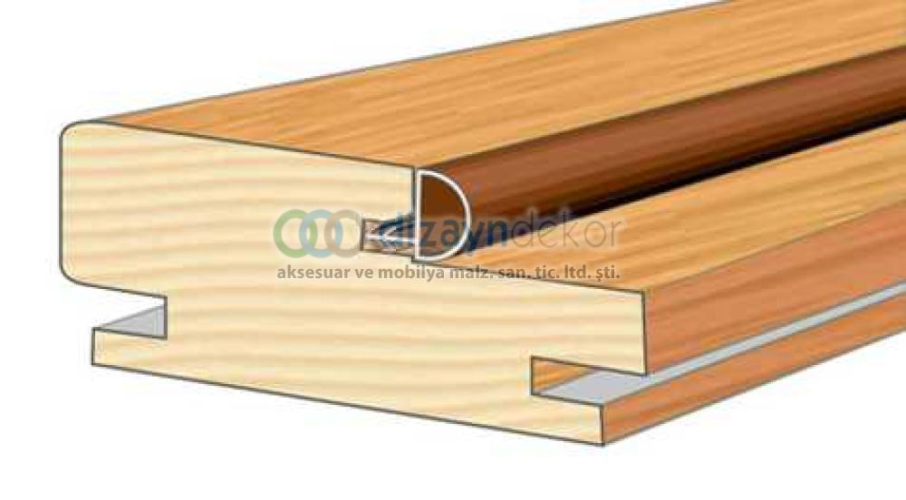 Ahşap Kapı Fitili, Ses Contası Yuvarlak Kenardan