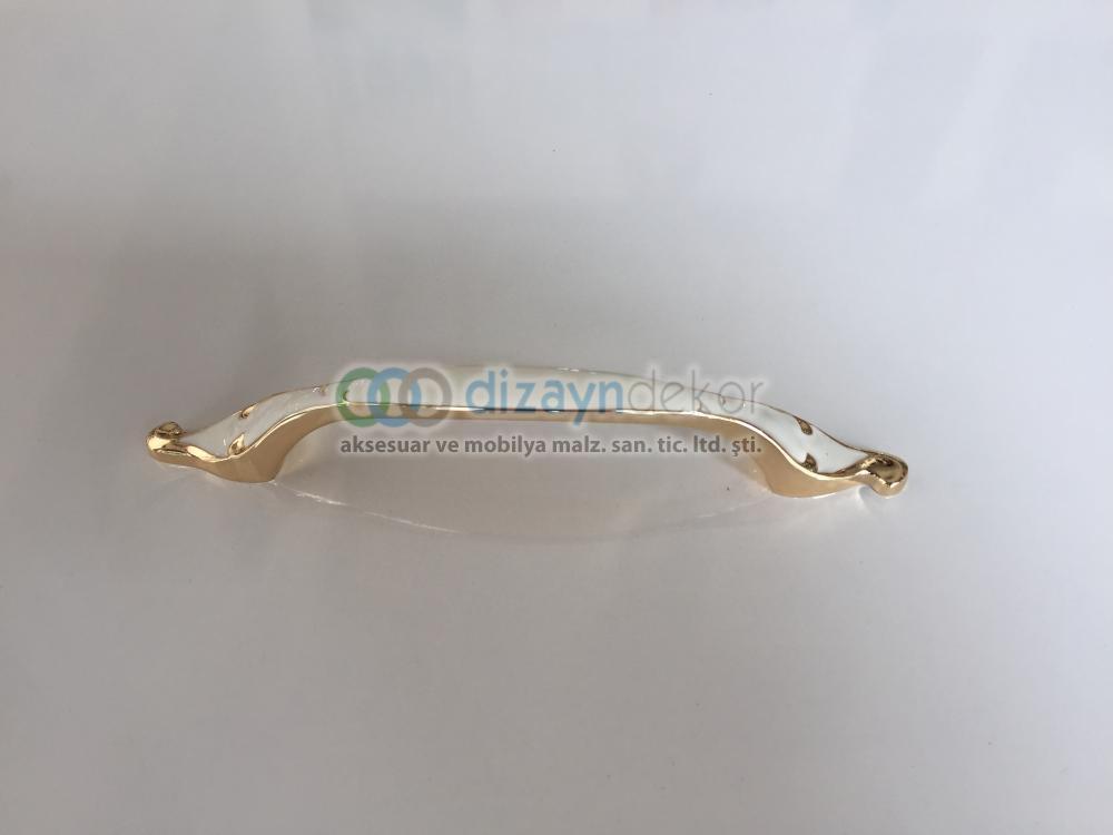 Altın-beyaz Desenli 96 Mm. Kulp