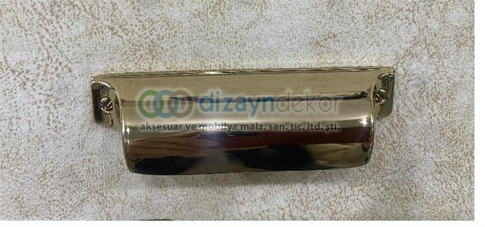 Doka Çekme Kulp Parlak Altın 64 Mm 204523