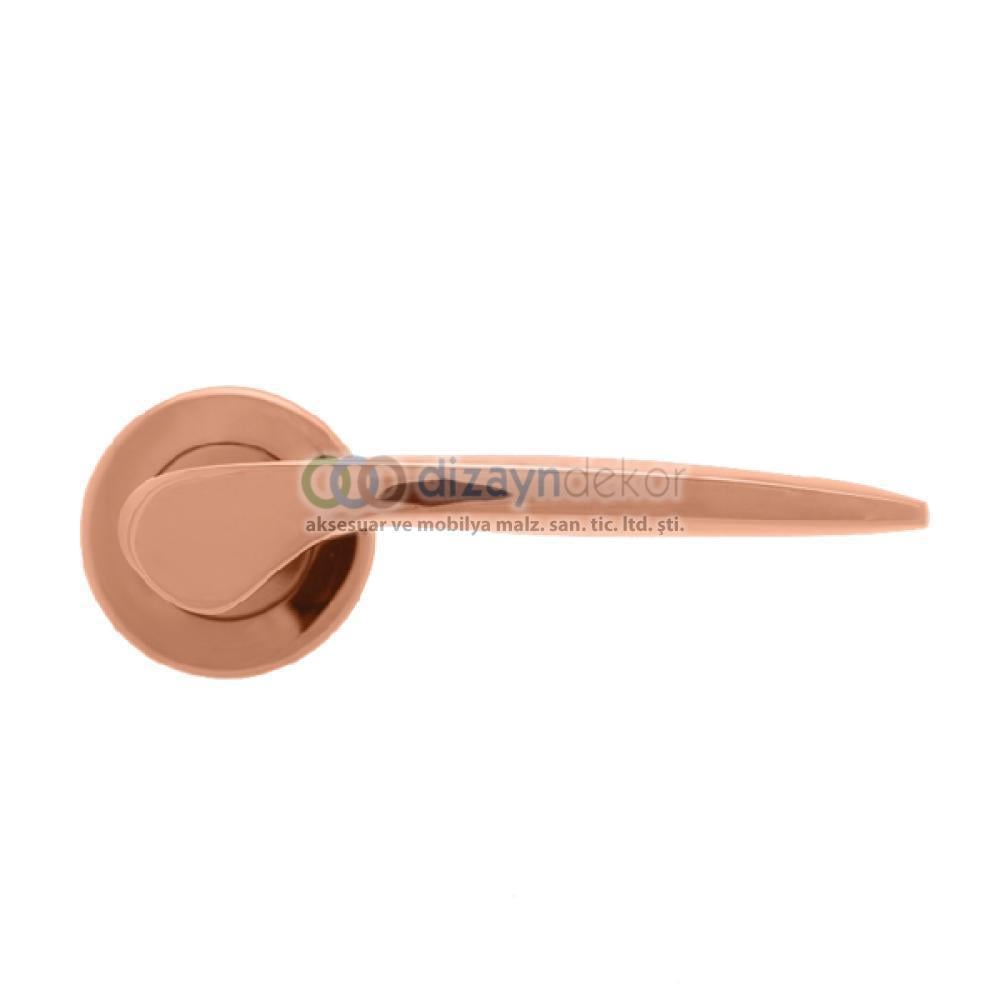 Rozetli Kapı Kolu Pasl. Pvd Bronz Oda Tipi