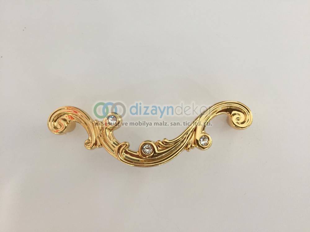 Swarovski Taşlı 128 Mm. Altın