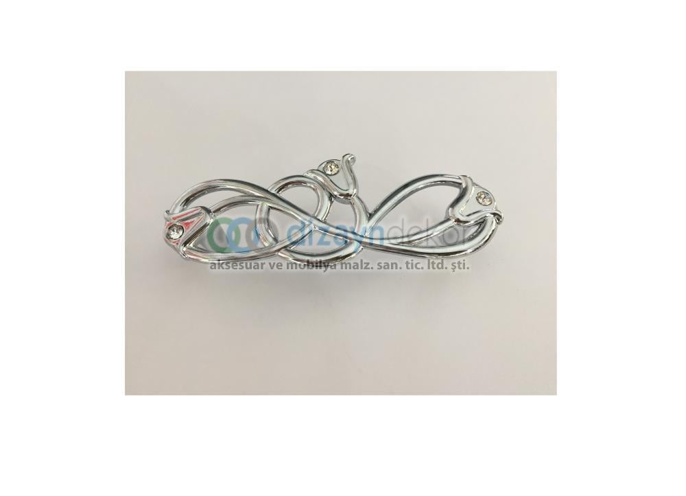 Swarovski Taşlı 128 Mm. Krom
