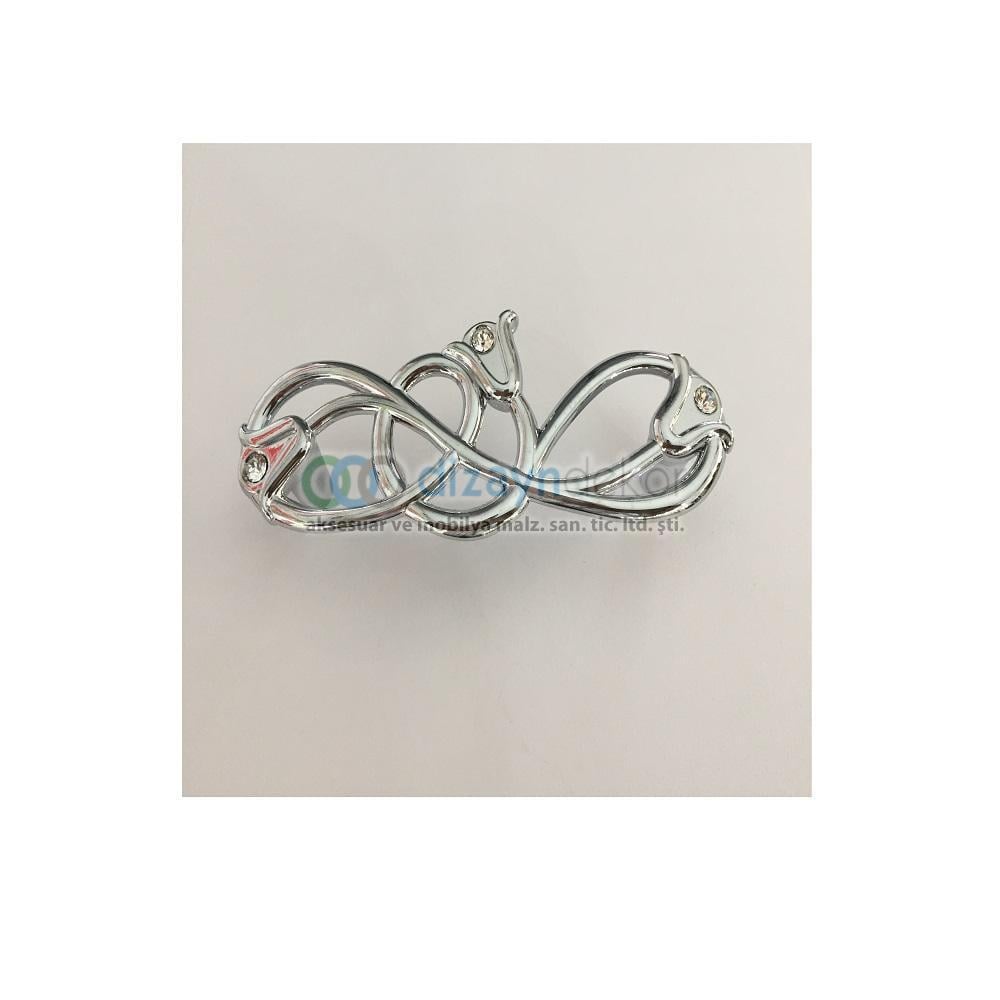 Swarovski Taşlı 96 Mm. Krom