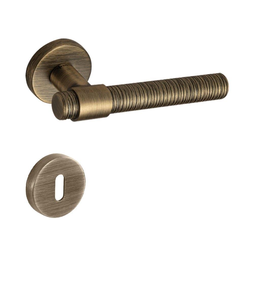 Axel-V Rozetli Kapı Kolu Antik Bronz - Oda