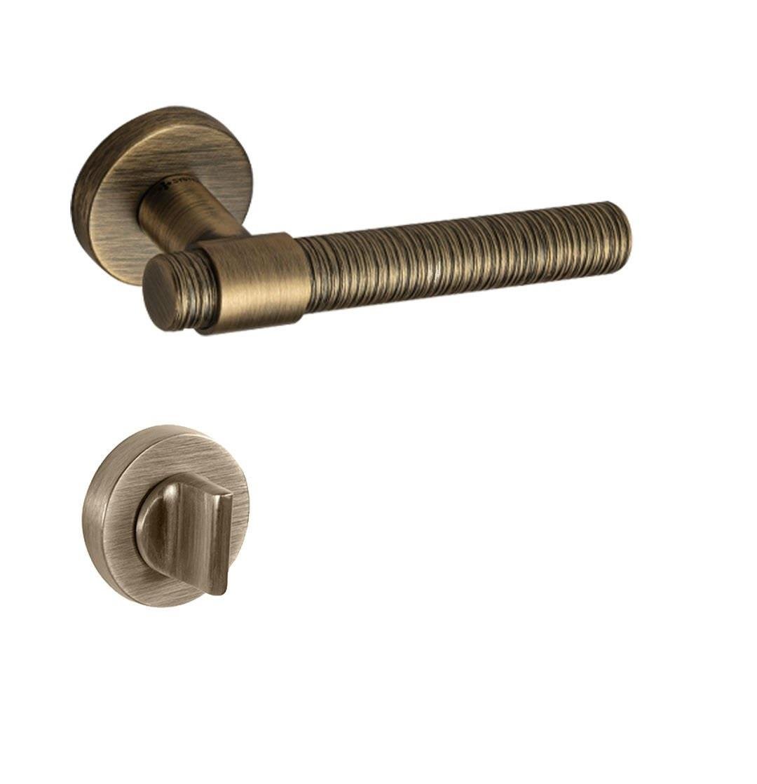 Axel-v Rozetli Kapı Kolu Antik Bronz - Wc