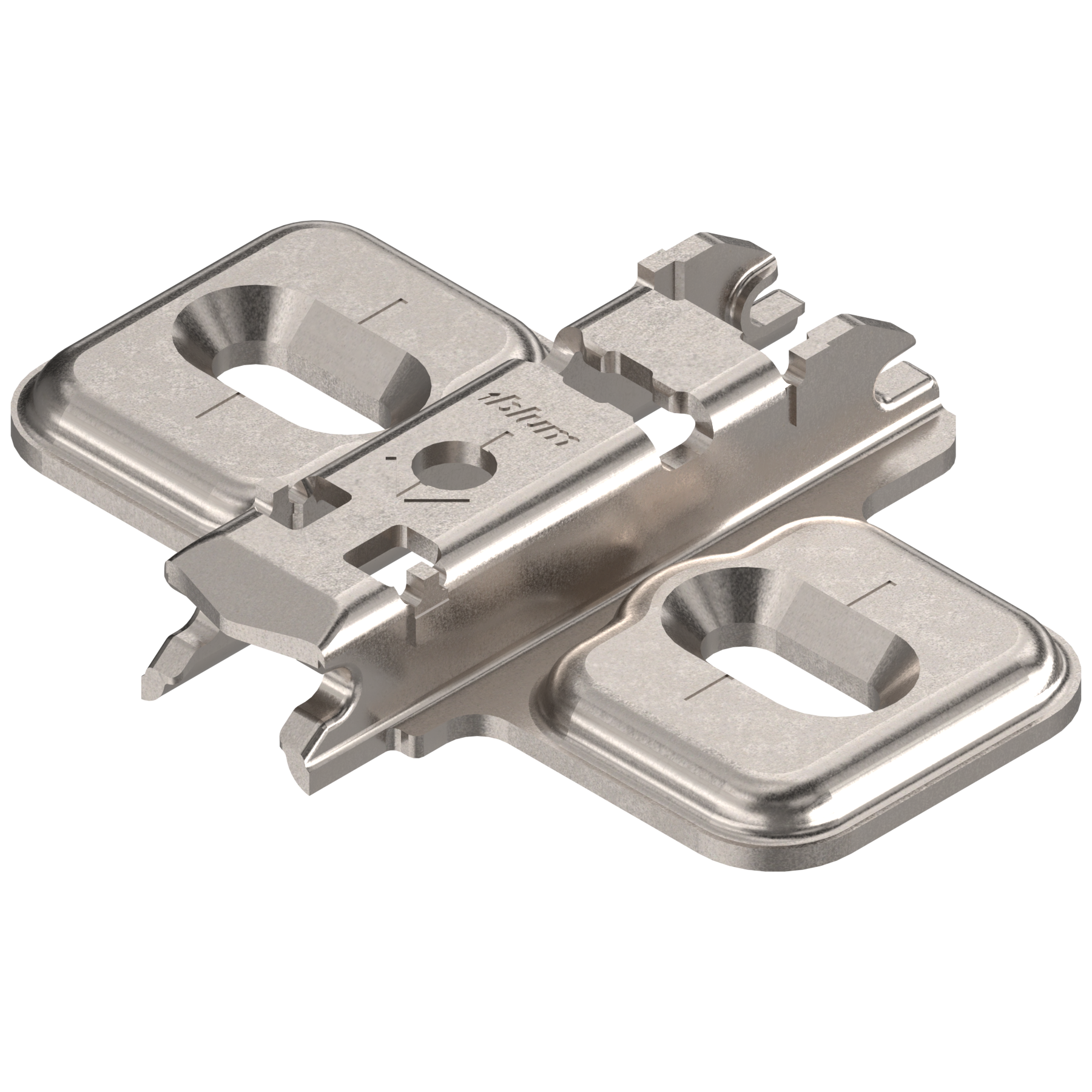 Blum Clip Menteşe tabanı, haç tipi, 0 mm, Çelik, Vidalı, HV: uzun delik 173L6100
