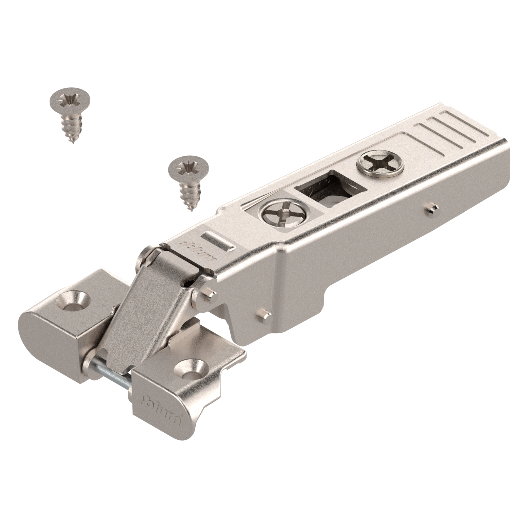Blum Clip Top Düz Alüminyum Profil Kapak Menteşesi 71T950A + 173L6100