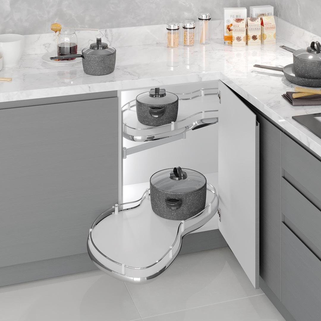 Döner Tablalı Körköşe Mekanizması S3013 Kör Sağ