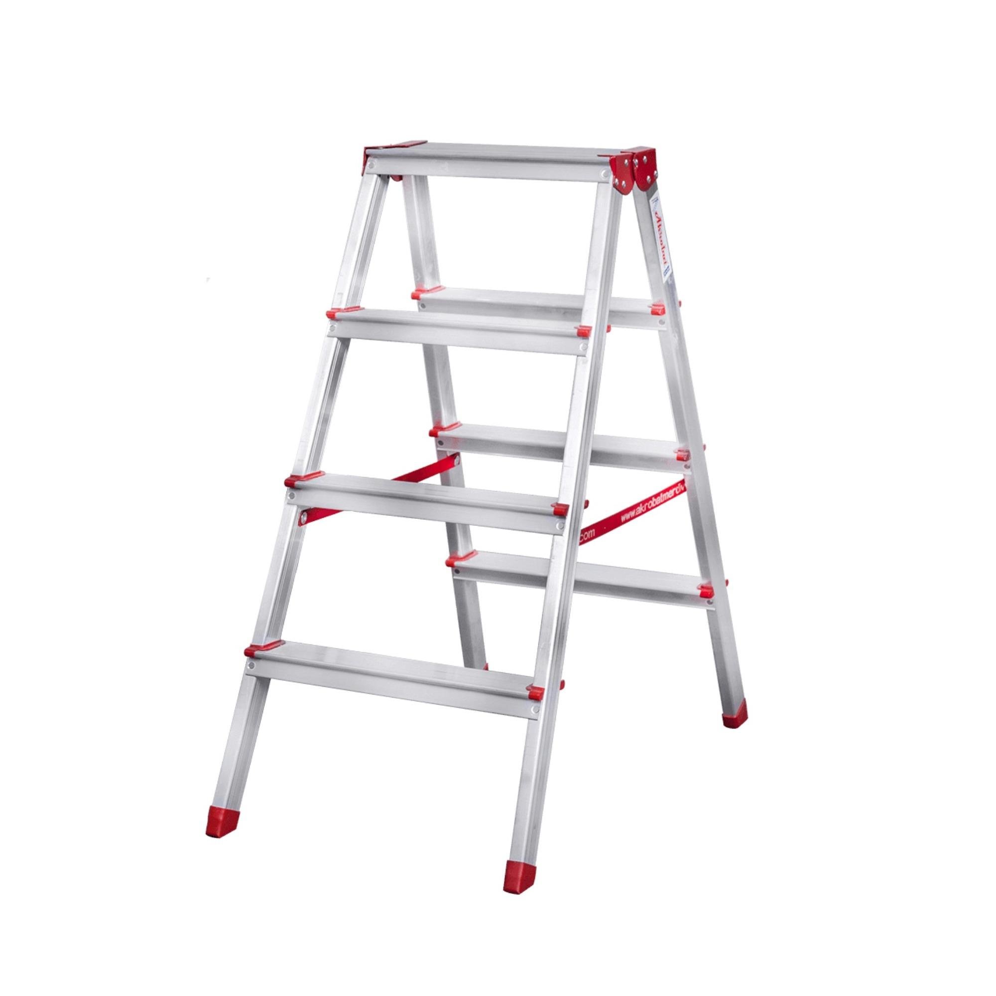 Dört Basamaklı Ev Tipi Katlanır Alüminyum Merdiven