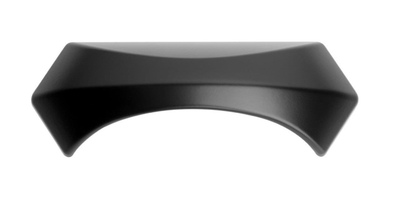 Evon Mat Siyah Kabuk Desenli Kulp 96 Mm