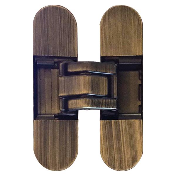 Gizli Ayarlı Kapı Menteşesi Antik Bronz 120*31 Mm