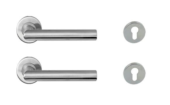 Hafele Werner-M Giriş Kapı Kolu Takımı Paslanmaz Çelik Mat