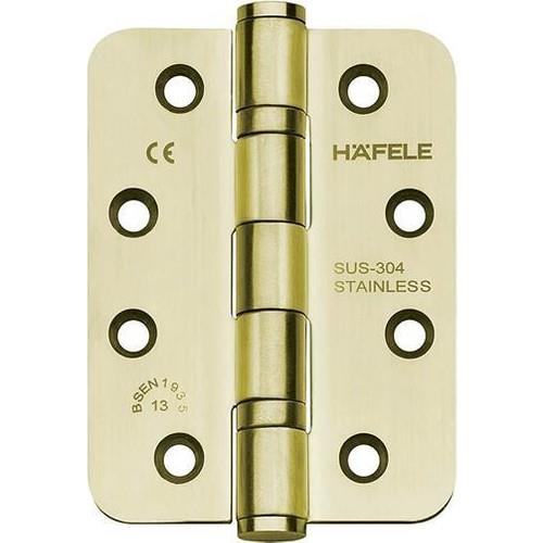 Hafele Yaprak Menteşe F Paslanmaz Çelik Parlak Pirinç102x76x3mm