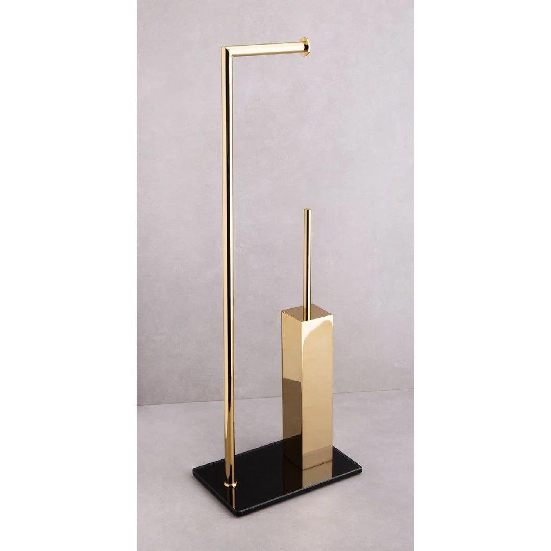 Hareketli Wc Set Gold Altın-Siyah