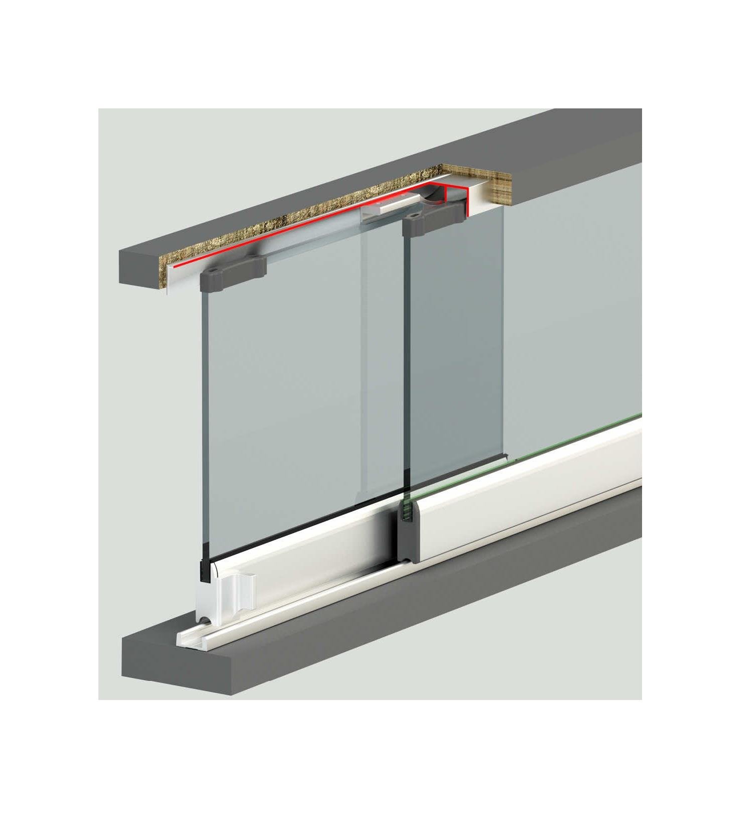 İçten Çalışır Cam Sürgü Kapak Sistemi