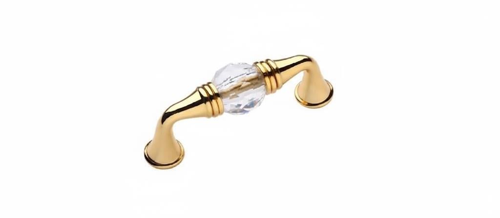 Kristal Cam Kulp 64 Mm. Altın