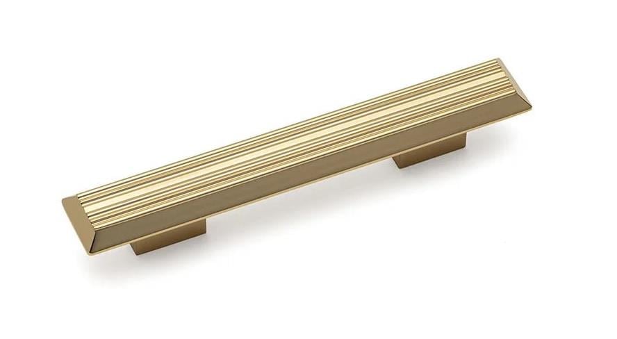 Line Çizgili Parlak Altın Kulp 96 mm. 209000