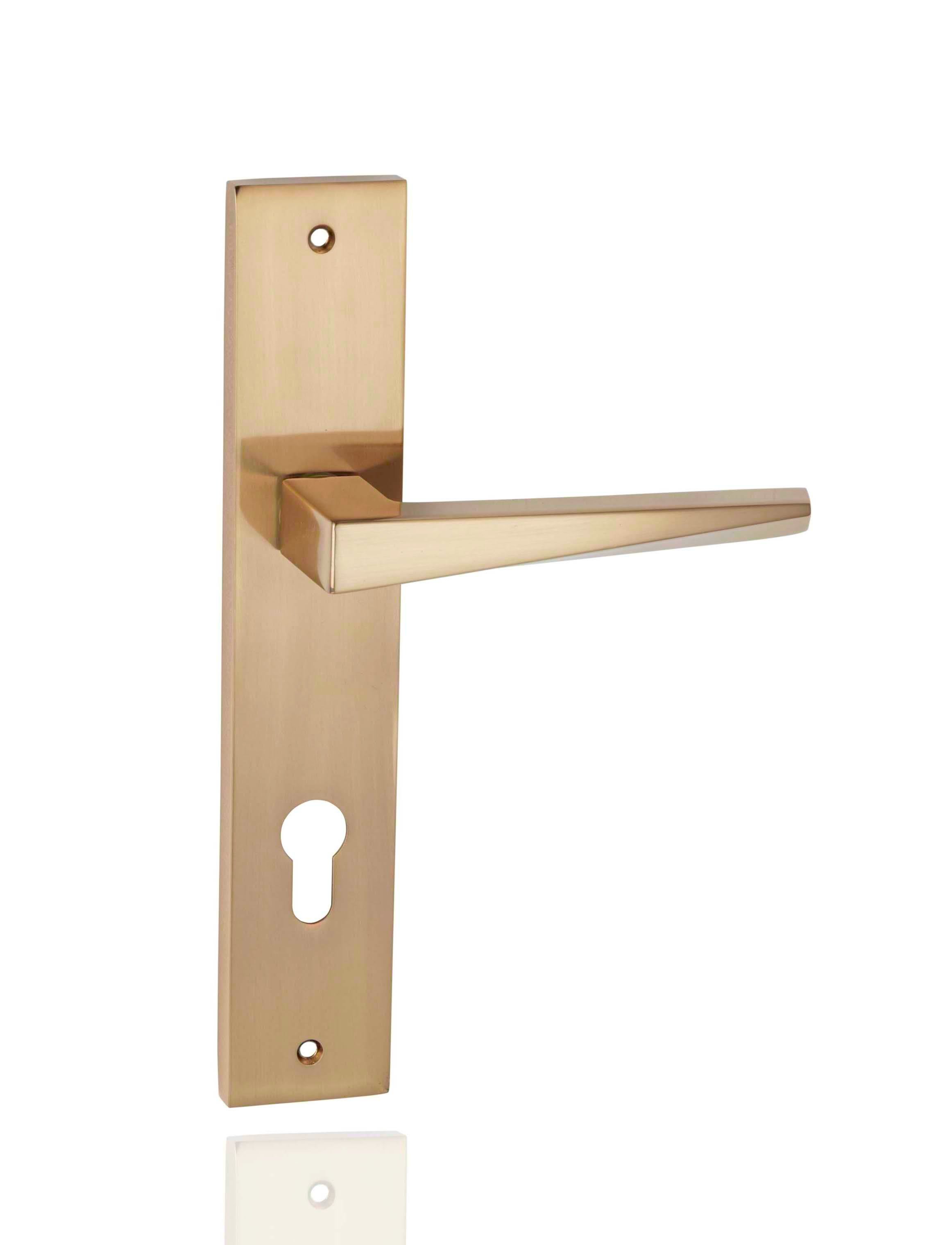 Madrid Aynalı & Rozetli Kapı Kolu