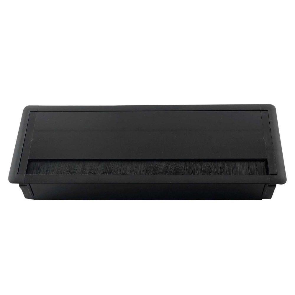 Mat Siyah Fırçalı Alüminyum Kablo Kanal Kapağı 10.1200/30 