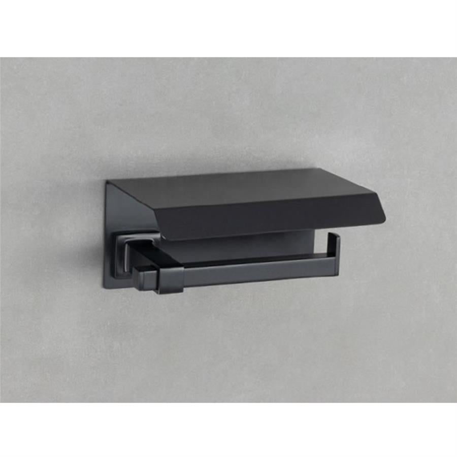 Orkide Mat Siyah Yuvarlak Halka Havluluk