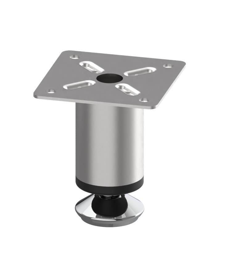 Paslanmaz Çelik İnox Mobilya Dolap Baza Ayağı 7 Cm