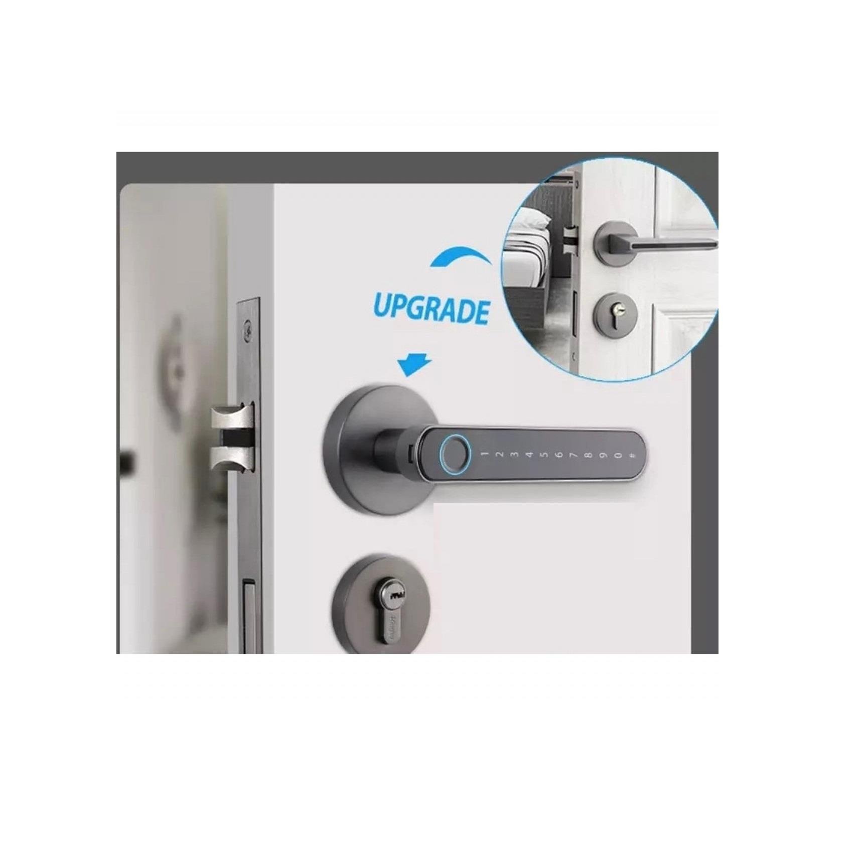 Şifreli Bluetooth Parmak İzli Kapı Kolu