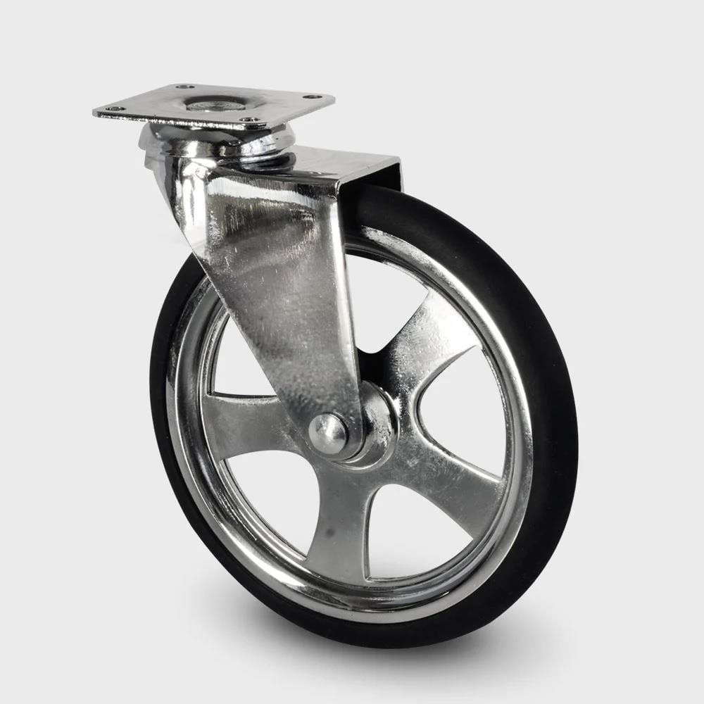 Tablalı Servis Arabası Tekerleği Krom 1012