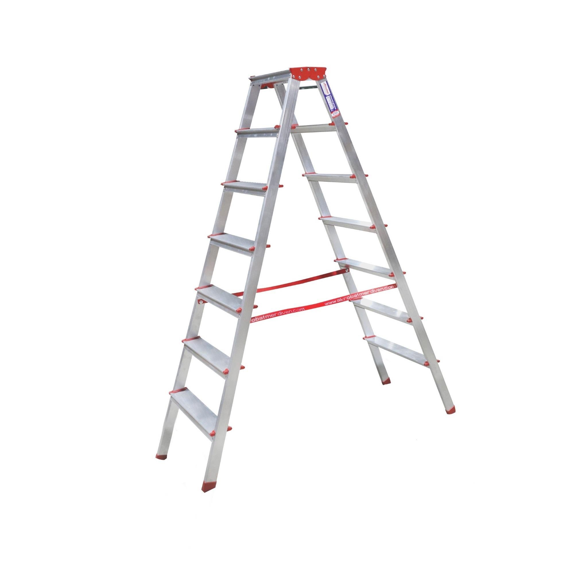 Yedi Basamaklı Ev Tipi Katlanır Alüminyum Merdiven