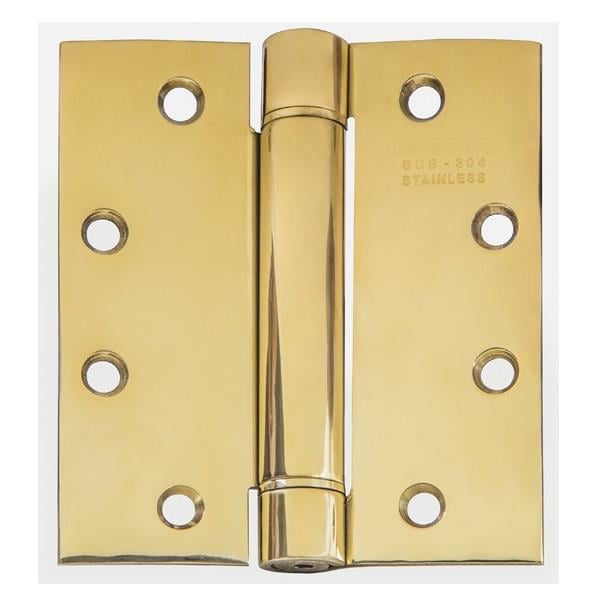 10 Cm. Yaylı Kapı Menteşesi Parlak Pirinç