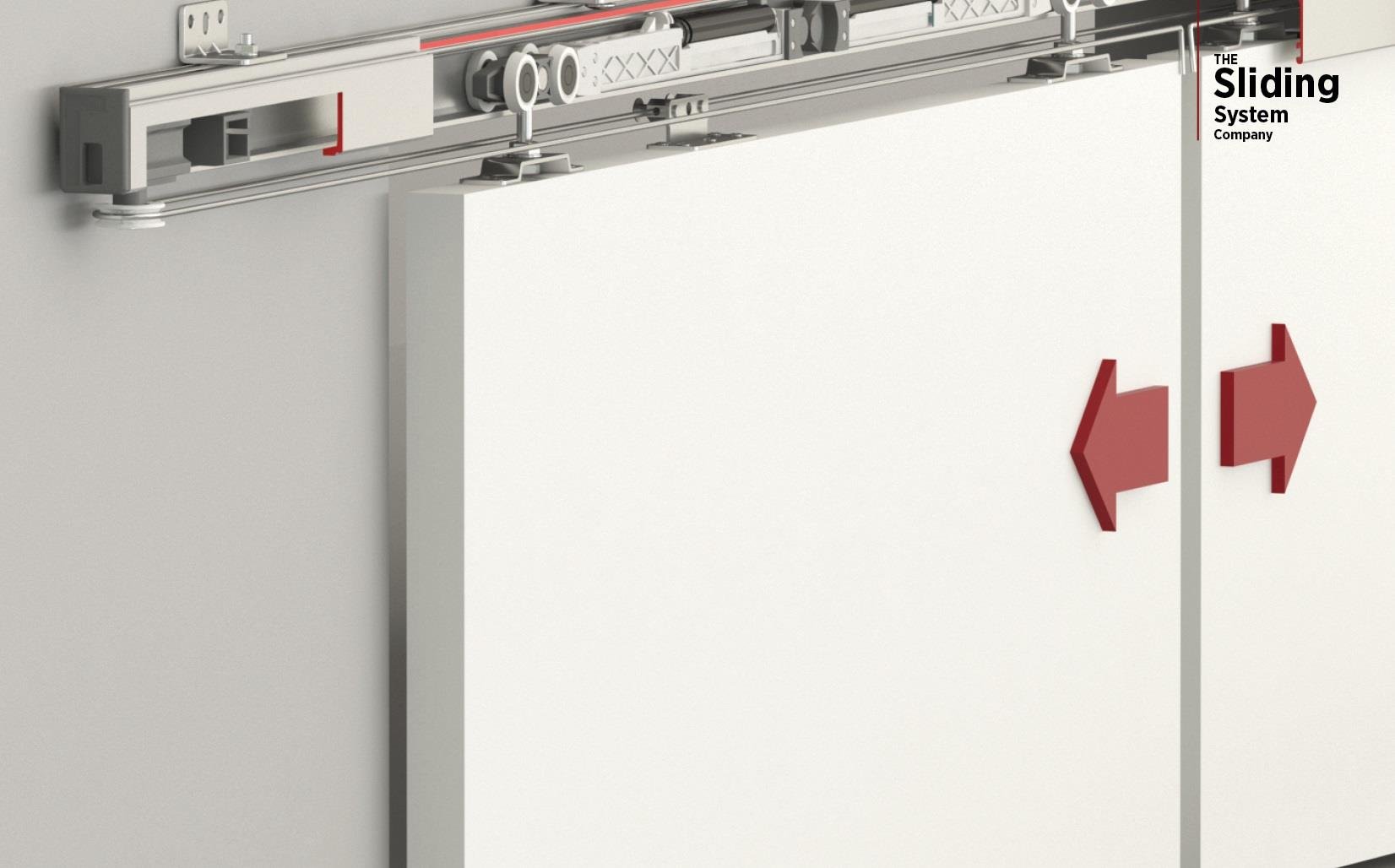 120 Kg Ayarlı Çift Yöne Yavaşlatıcılı Halatlı Eş Zamanlı Sürgü Kapı Sistemi 9820