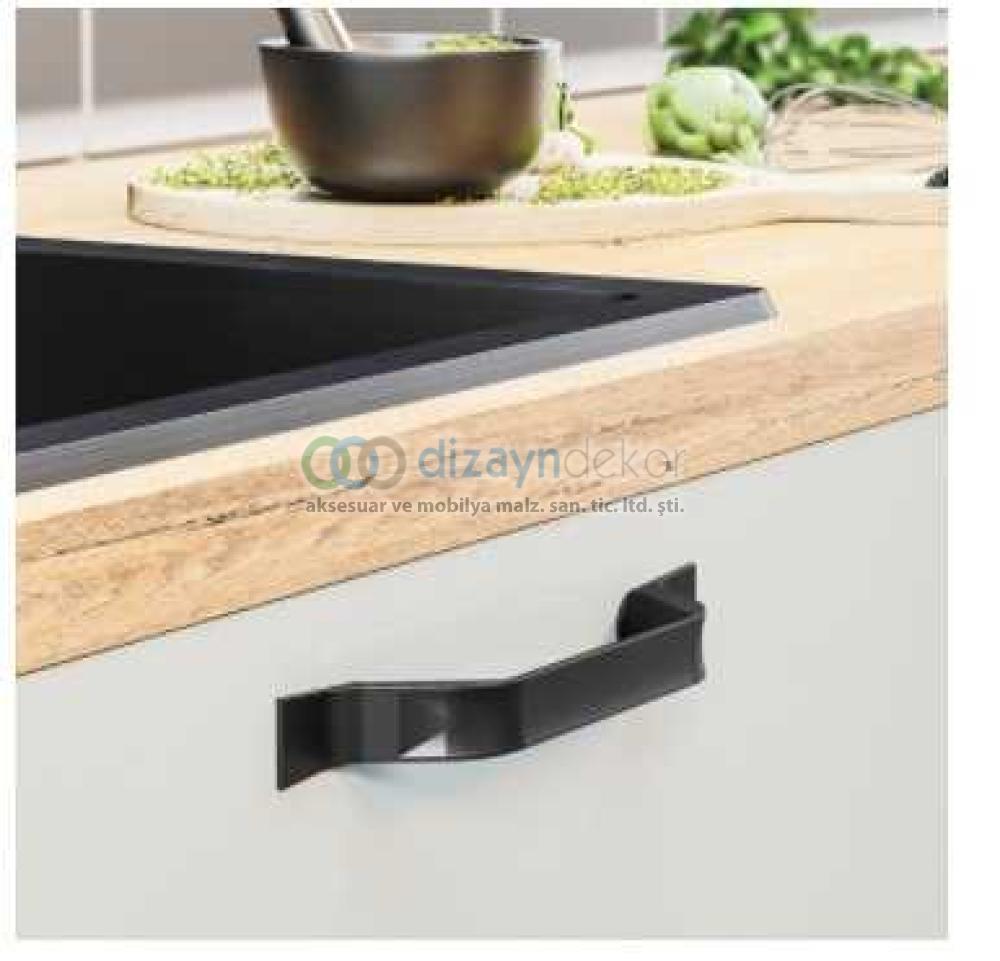 256 Mm. Florya Mutfak Kulpu Mat Antrasit