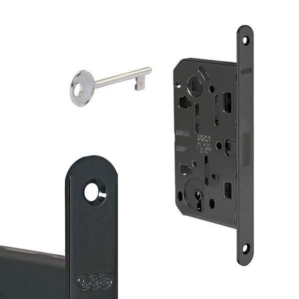 AGB Mıknatıslı Manyetik Kapı Kilidi Mat Siyah Oda Tipi